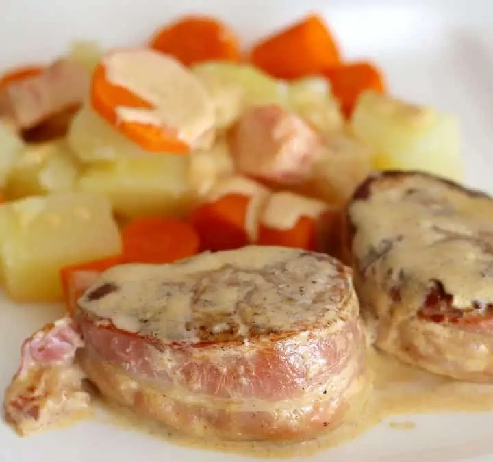 Schweinefilet mit Bacon | Creme Fraiche Sauce