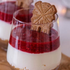 Spekulatius Dessert mit Himbeeren - Nachtisch zu Weihnachten