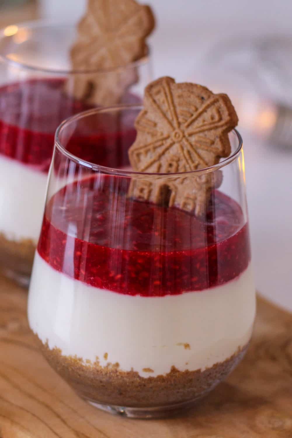 Spekulatius Dessert mit Himbeeren - Nachtisch zu Weihnachten