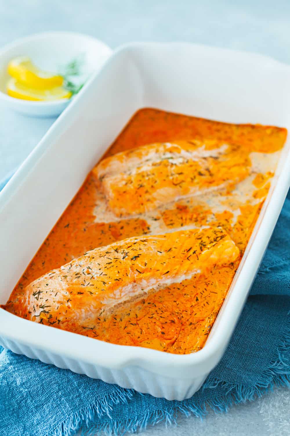 Lachs Sahne Gratin