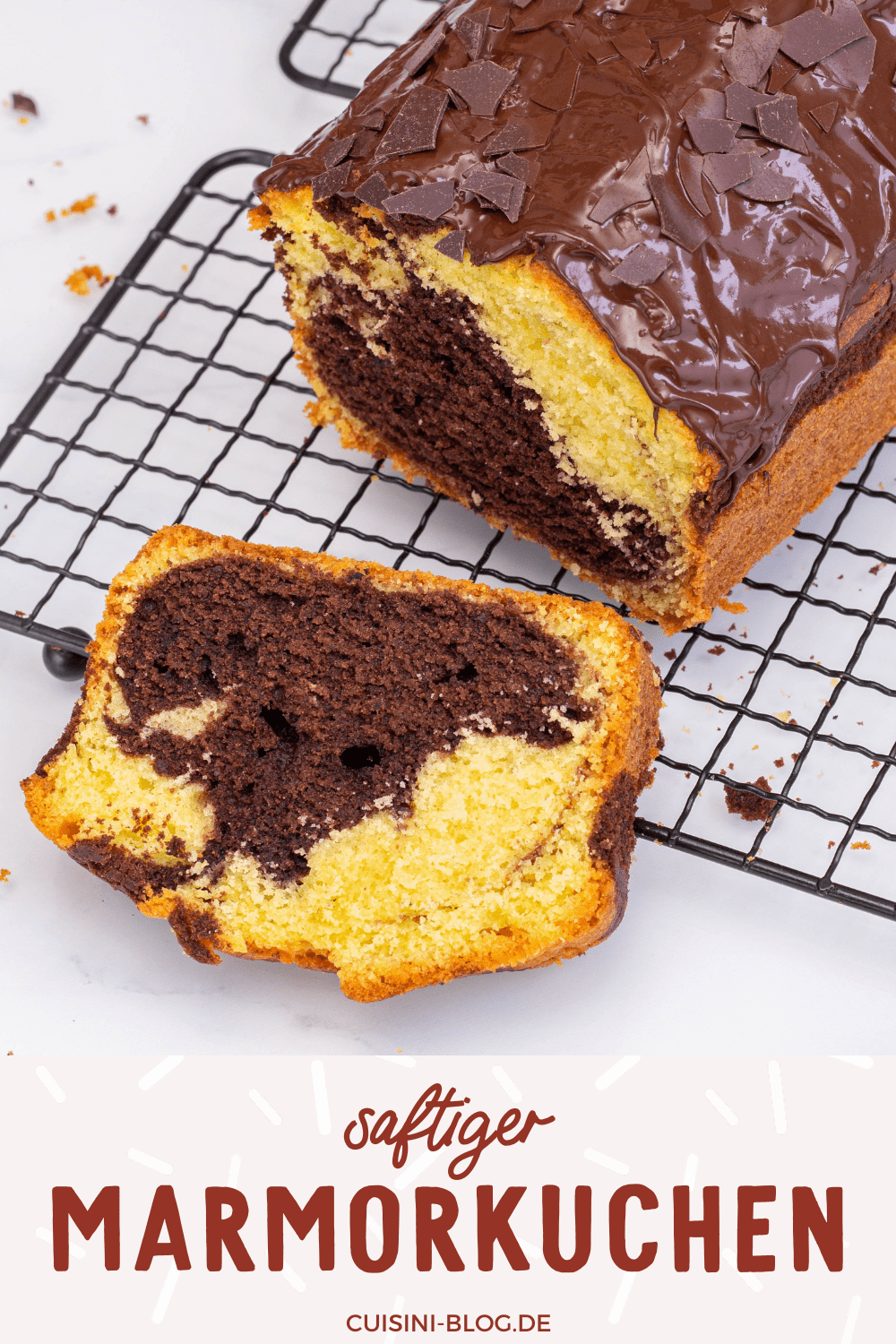 marmorkuchen-rezept-saftig saftiger Marmorkuchen