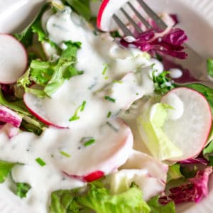 Joghurt Dressing - einfaches Salatdressing selber machen