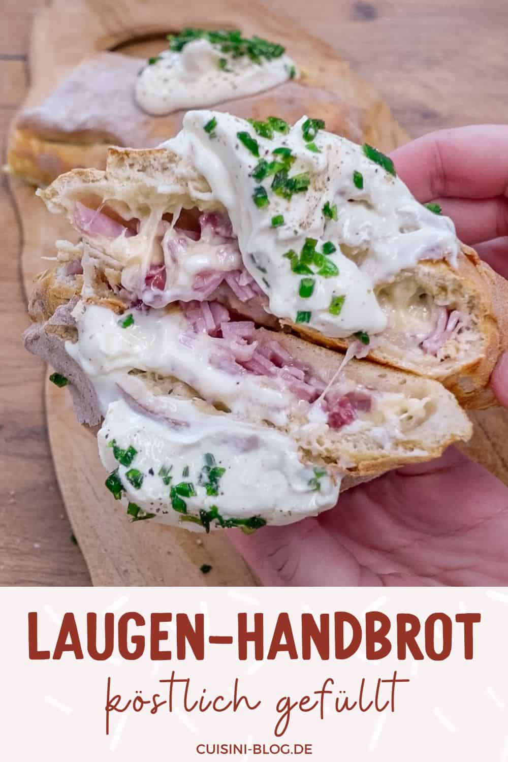 Schnelles Laugen-Handbrot selber machen (einfach &amp; lecker)
