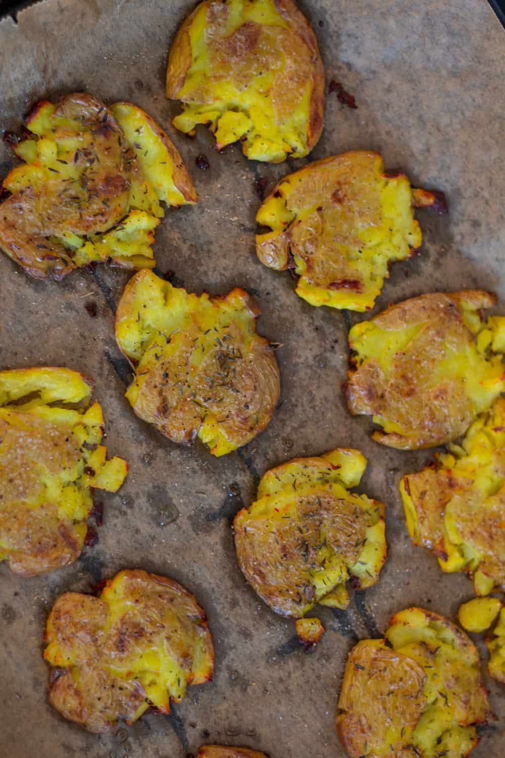 Smashed Potatoes – knusprige Quetschkartoffeln im Ofen
