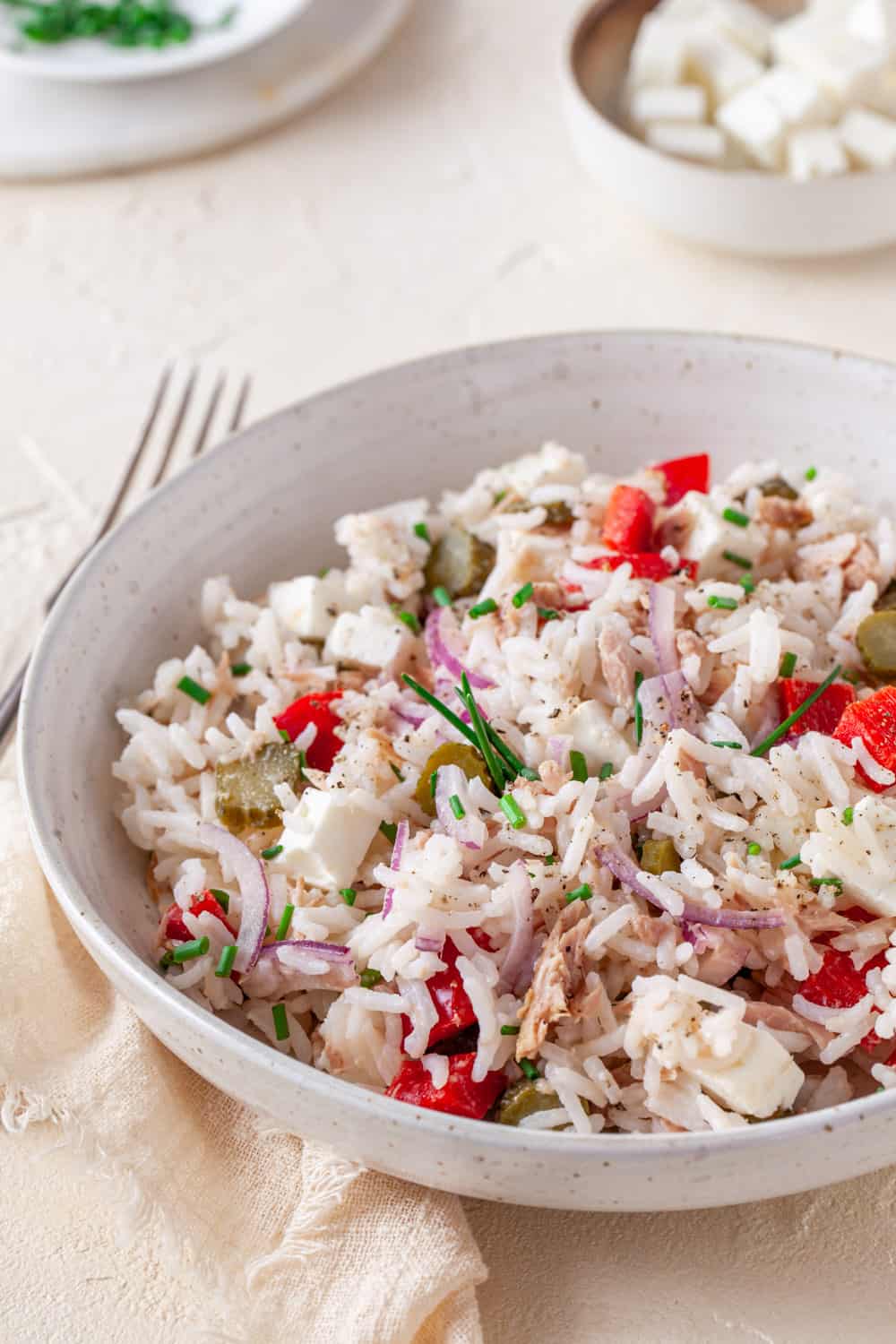 Reissalat mit Thunfisch und Paprika – einfach &amp; klassisch