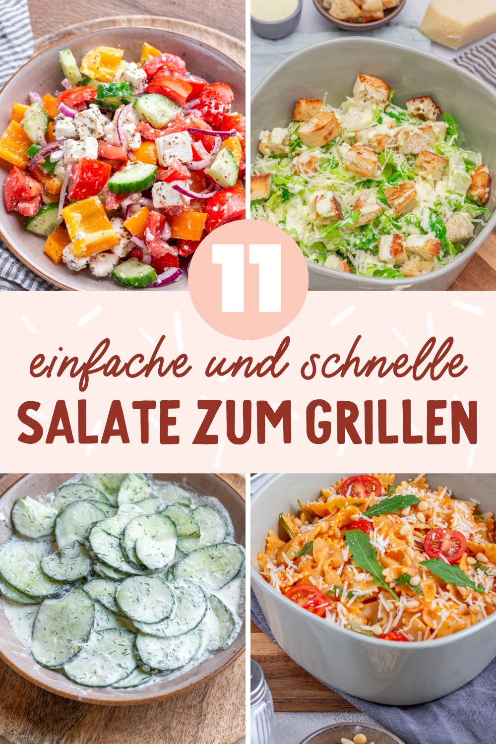 Diese schnellen und einfachen Salate zum Grillen sind leicht und perfekt für den Sommer.