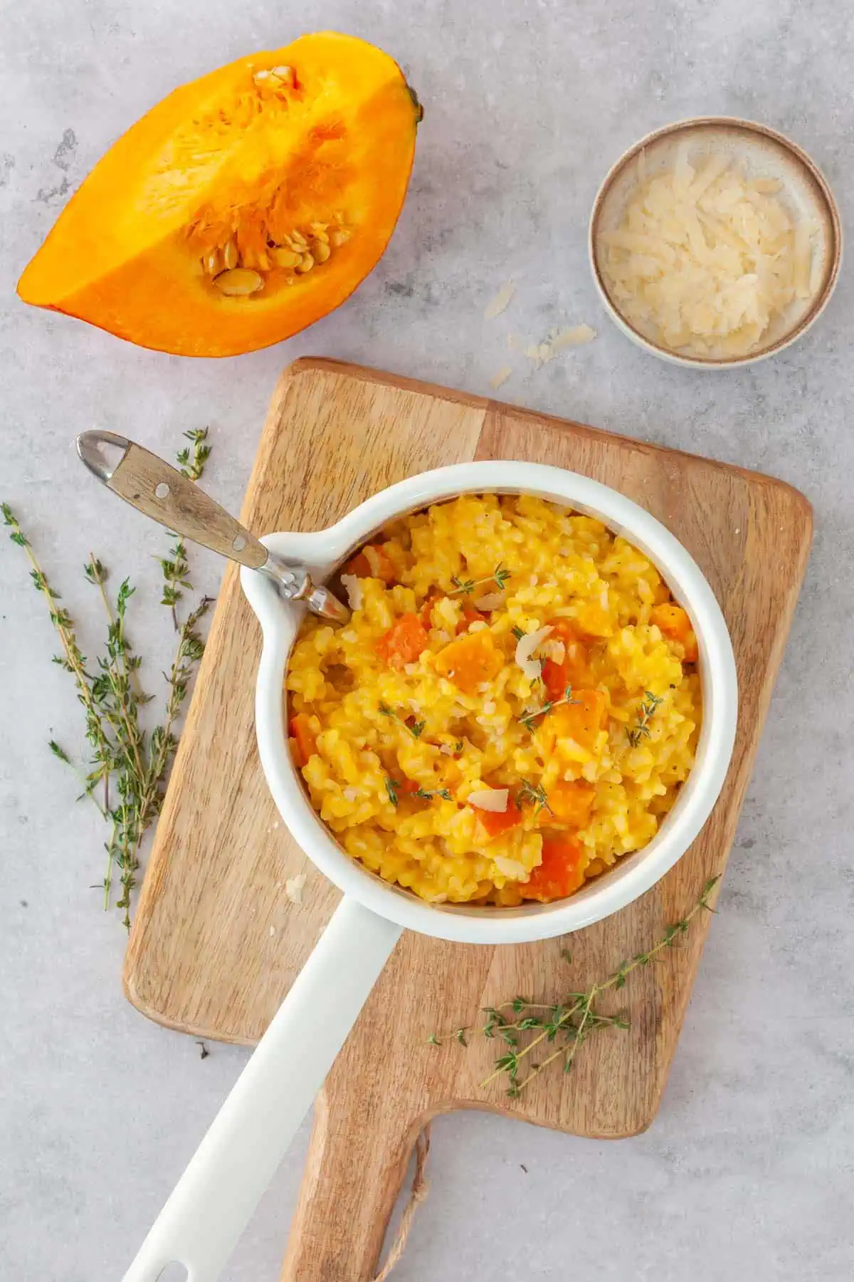Kürbisrisotto - mit Hokkaido (einfach &amp; cremig)