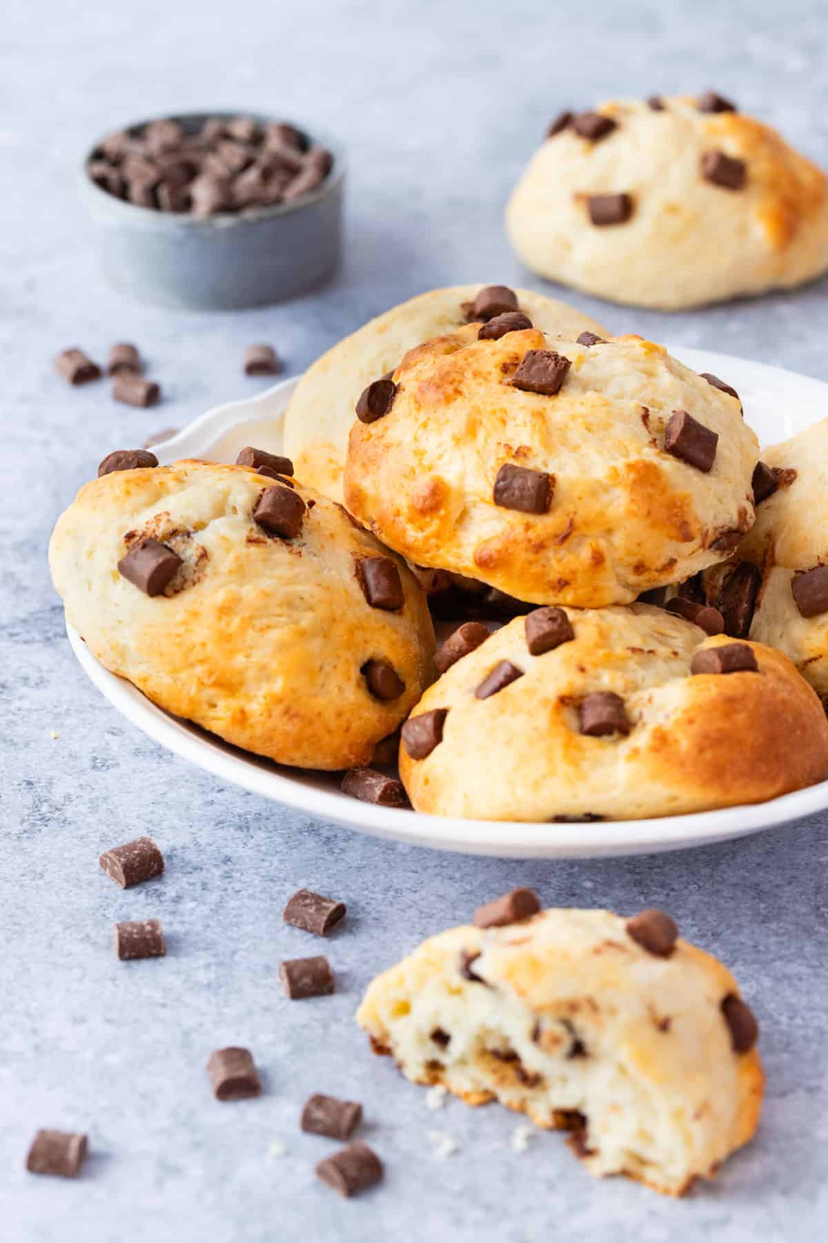 Fluffige Schokobrötchen wie vom Bäcker