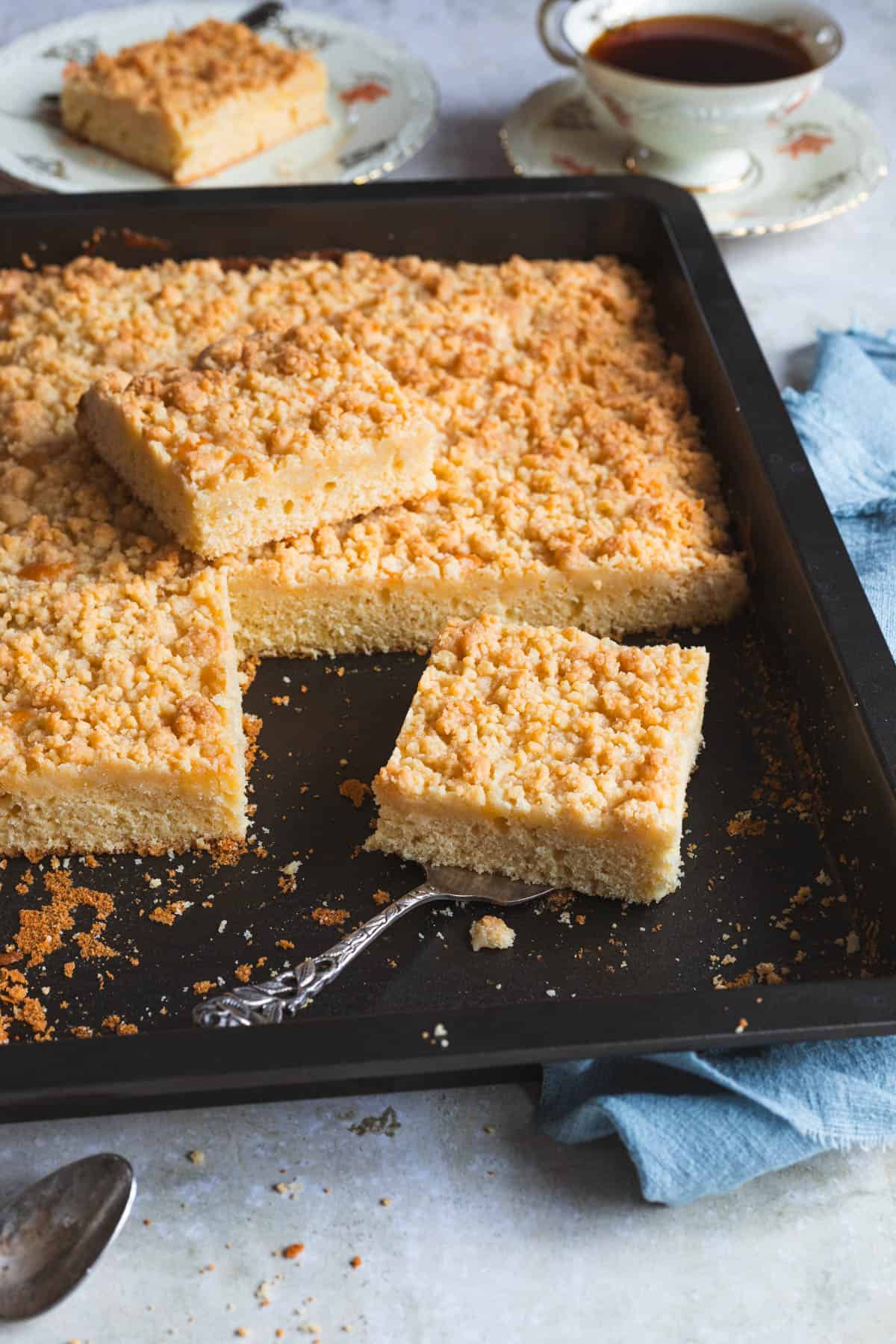 Omas Streuselkuchen vom Blech (ohne Hefe)